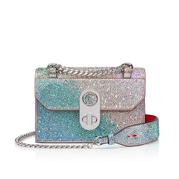 Christian Louboutin Elisa Mini Strass Cross Body Bags Cross Body Bags Dame Lyserød Hvide Flerfarvede Sølv | DK-60767