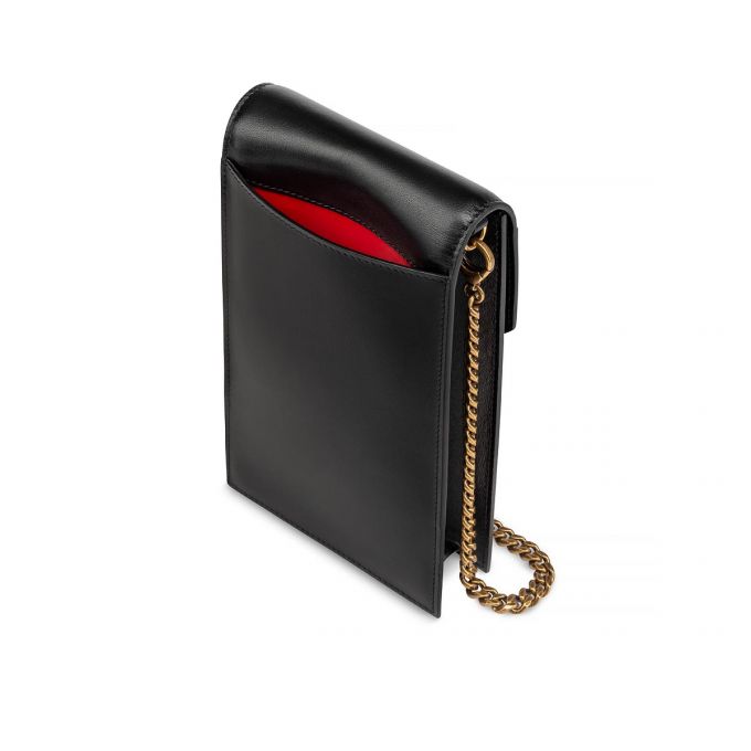 Christian Louboutin Elisa Ph Pouch Classic Læder Pouches Pouches Dame Sort | DK-22581