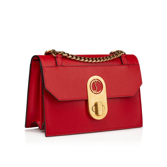 Christian Louboutin Elisa Small Classic Læder Cross Body Bags Cross Body Bags Dame Rød | DK-26215