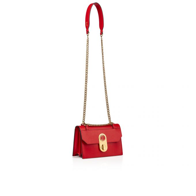 Christian Louboutin Elisa Small Classic Læder Cross Body Bags Cross Body Bags Dame Rød | DK-26215