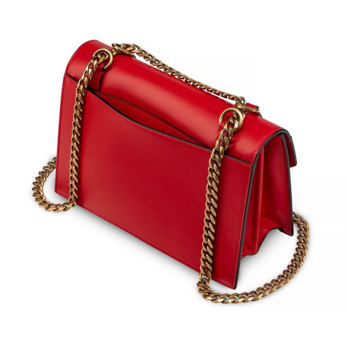 Christian Louboutin Elisa Small Classic Læder Cross Body Bags Cross Body Bags Dame Rød | DK-26215