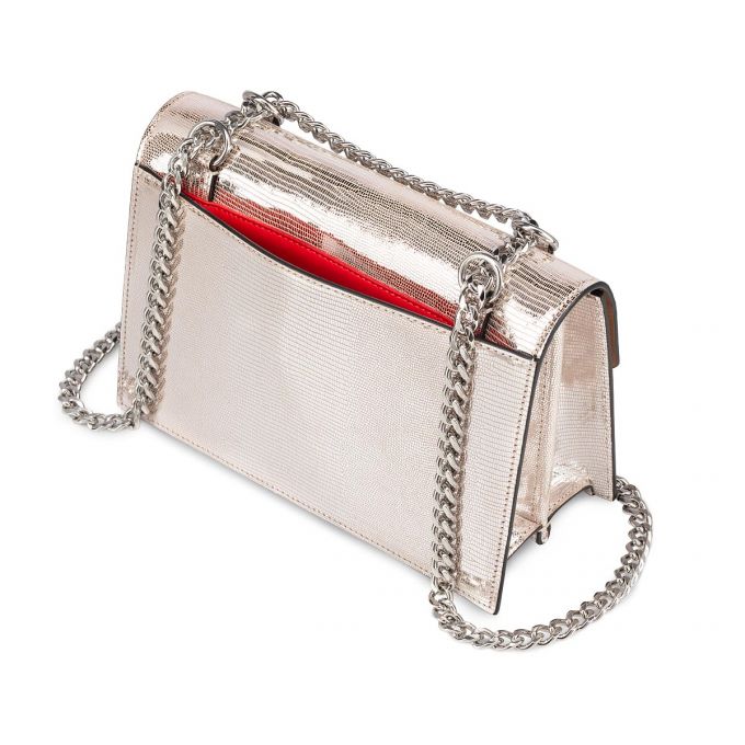 Christian Louboutin Elisa Small Creative Læder Evening Bags Evening Bags Dame Beige | DK-33967