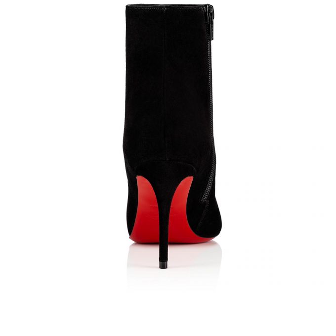 Christian Louboutin Eloise Booty 085 85 Veau Velours Boots Støvler Dame Sort | DK-21083