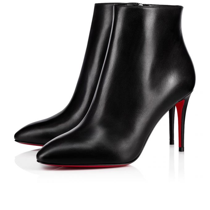 Christian Louboutin Eloise Booty 085 85 Calf Boots Støvler Dame Sort | DK-39813