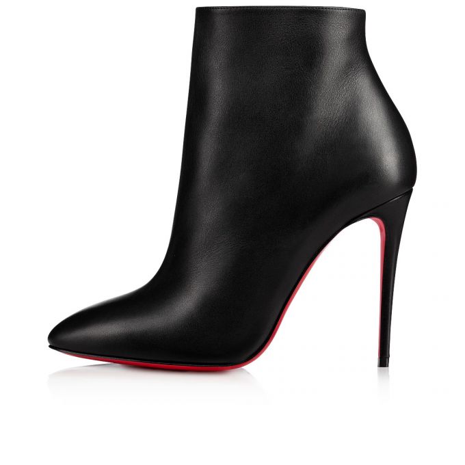 Christian Louboutin Eloise Booty 100 100 Calf Boots Støvler Dame Sort | DK-92181