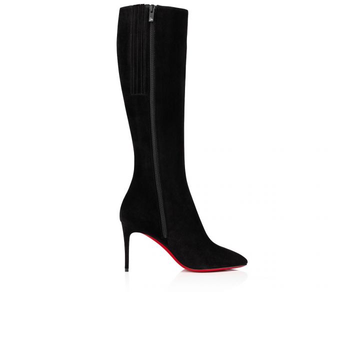 Christian Louboutin Eloise Botta 085 85 Veau Velours Boots Støvler Dame Sort | DK-60602