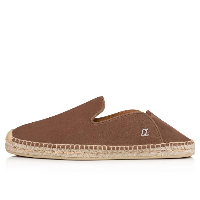 Christian Louboutin Espadon Calf Espadrilles Espadrilles & Sandals Herre Brune | DK-93778