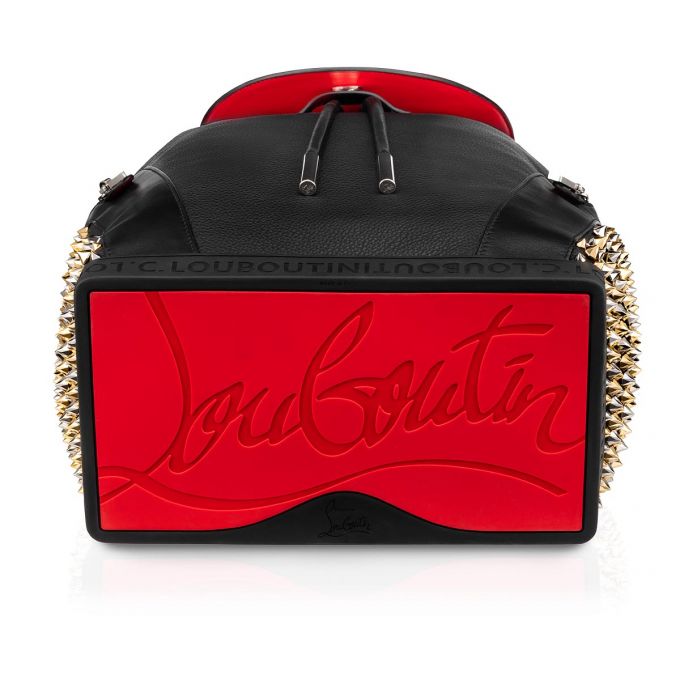 Christian Louboutin Explorafunk S Classic Læder Backpack Rygsække Herre Sort Flerfarvede | DK-35362