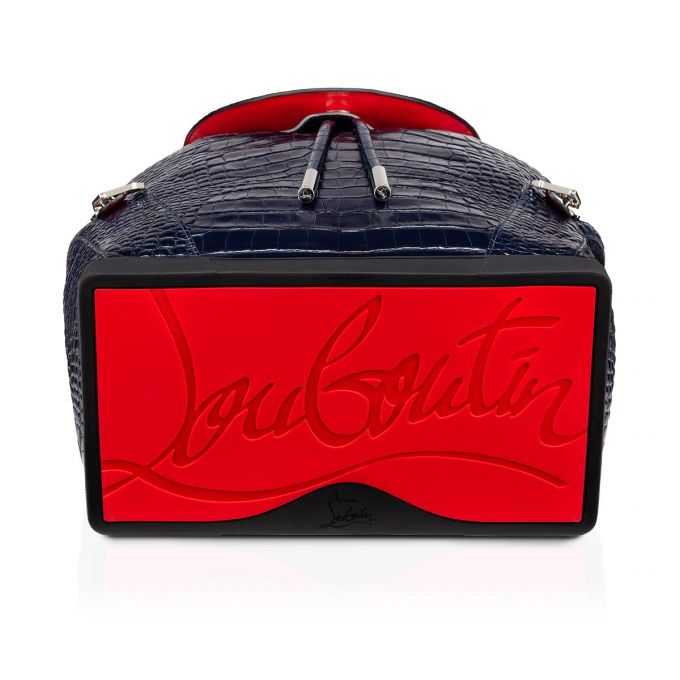 Christian Louboutin Explorafunk S Creative Læder Backpack Rygsække Herre Blå | DK-38031