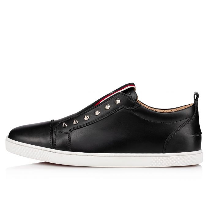 Christian Louboutin F.A.V Fique A Vontade Calf Sneakers Sneakers Herre Sort | DK-08025