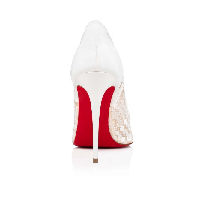 Christian Louboutin Follies Blonder 100 Blonder Pumps Pumps Dame Hvide Blå | DK-86138