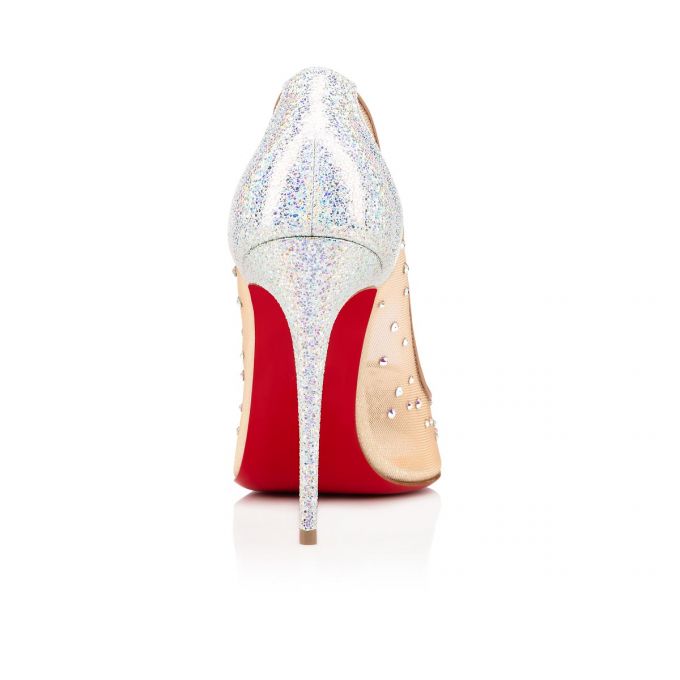 Christian Louboutin Follies Strass 100 Version Ab Classic Fabric Pumps Pumps Dame Hvide | DK-25558