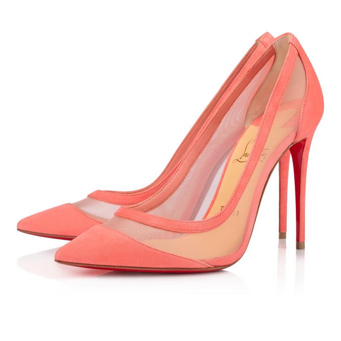 Christian Louboutin Galativi 100 Fabric Pumps Pumps Dame Lyserød | DK-27975