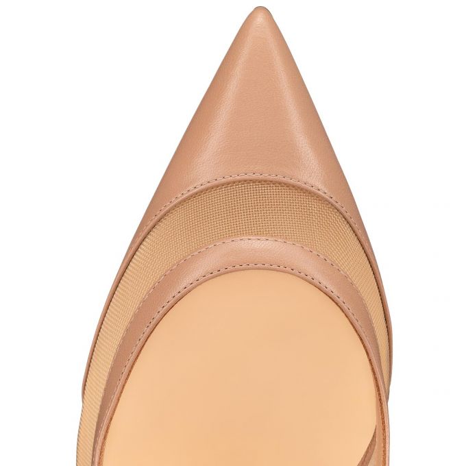 Christian Louboutin Galativi 100 Version Nappa Pumps Pumps Dame Beige | DK-35999