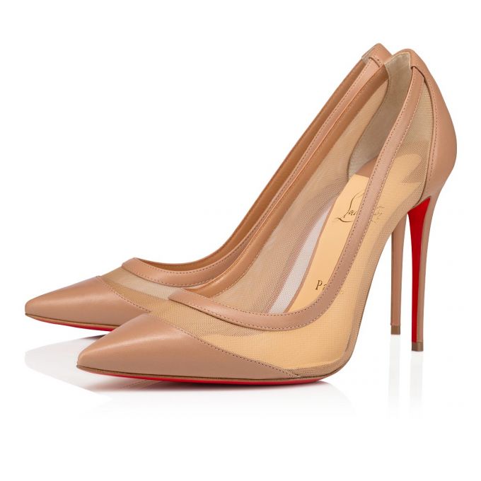 Christian Louboutin Galativi 100 Version Nappa Pumps Pumps Dame Beige | DK-35999