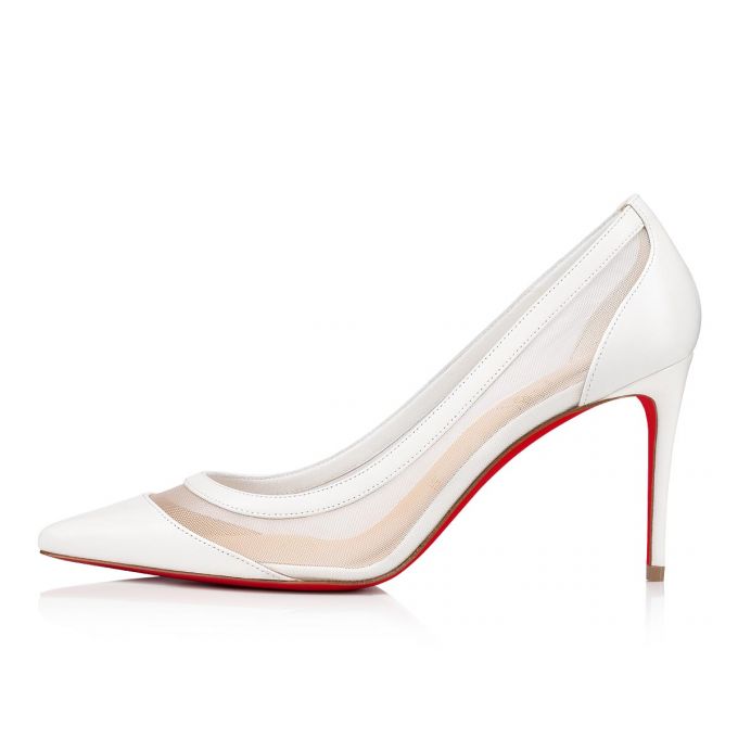 Christian Louboutin Galativi 85 85 Version Classic Fabric Pumps Pumps Dame Hvide | DK-46846