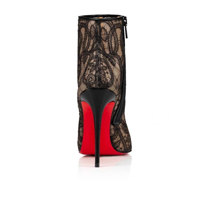 Christian Louboutin Gipsybootie 100 Version Blonder Bootie Støvler Dame Sort | DK-12309