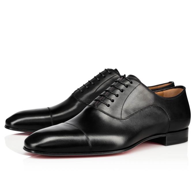 Christian Louboutin Greggo 000 Calf Oxford Oxford Sko Herre Sort | DK-33451