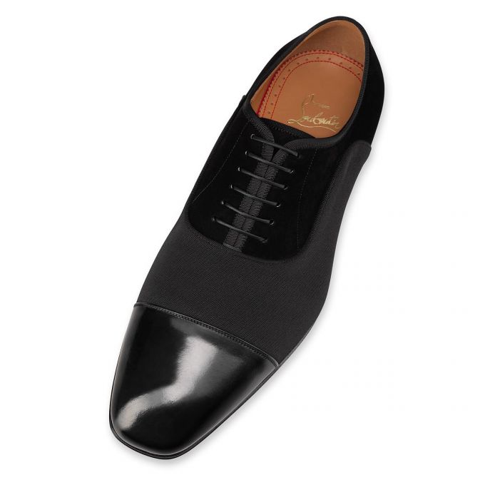 Christian Louboutin Greggo Calf Oxford Oxford Sko Herre Sort | DK-59684