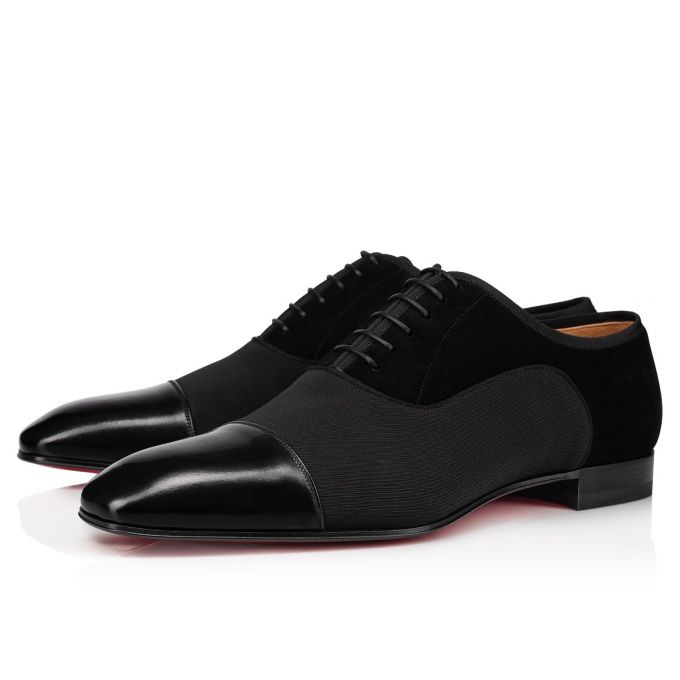 Christian Louboutin Greggo Calf Oxford Oxford Sko Herre Sort | DK-59684