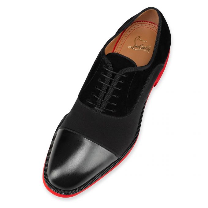 Christian Louboutin Greggo Rxl Calf Oxford Oxford Sko Herre Sort | DK-16732