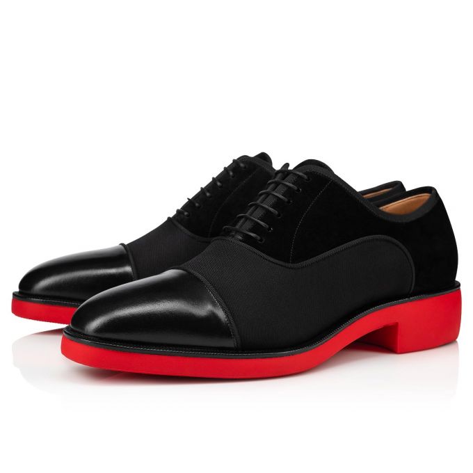 Christian Louboutin Greggo Rxl Calf Oxford Oxford Sko Herre Sort | DK-16732