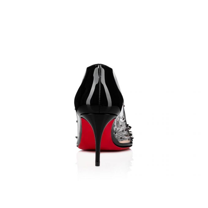 Christian Louboutin Grotika 70 Pvc Pumps Pumps Dame Sort | DK-44443