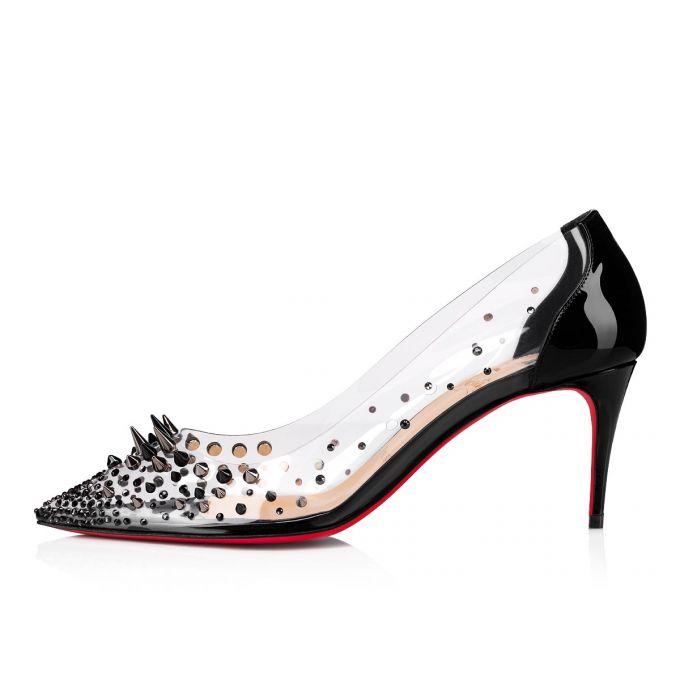 Christian Louboutin Grotika 70 Pvc Pumps Pumps Dame Sort | DK-44443