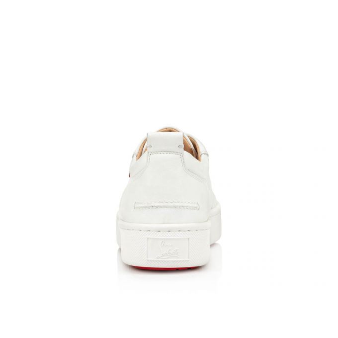 Christian Louboutin Happyrui Spikes 000 Mat Calf Sneakers Sneakers Herre Hvide | DK-02123