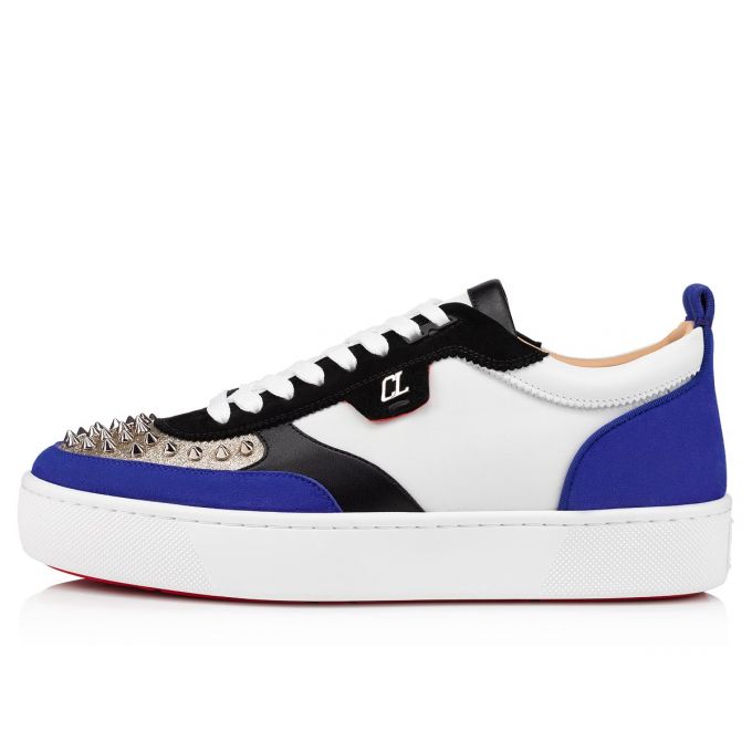 Christian Louboutin Happyrui Spikes Calf Sneakers Sneakers Herre Flerfarvede | DK-18374