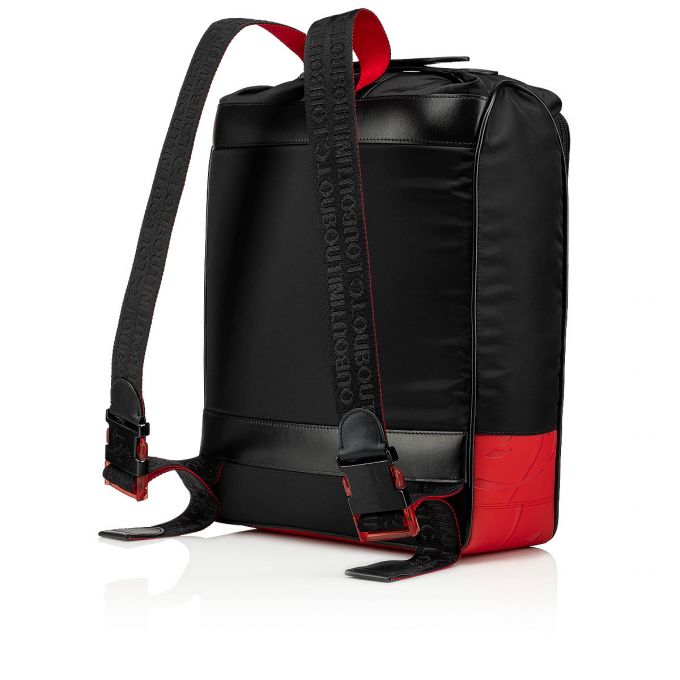 Christian Louboutin Hop'N Zip Classic Fabric Backpack Rygsække Herre Sort | DK-99803