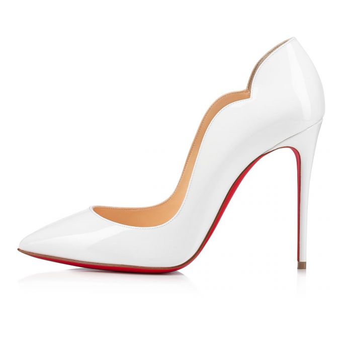 Christian Louboutin Hot Chick 100 100 Lak Pumps Pumps Dame Hvide | DK-82331