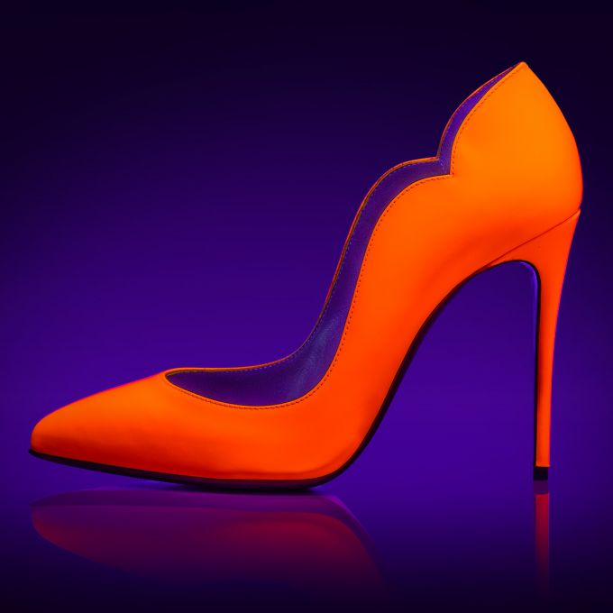 Christian Louboutin Hot Chick 100 Lak Pumps Pumps Dame Orange | DK-42755