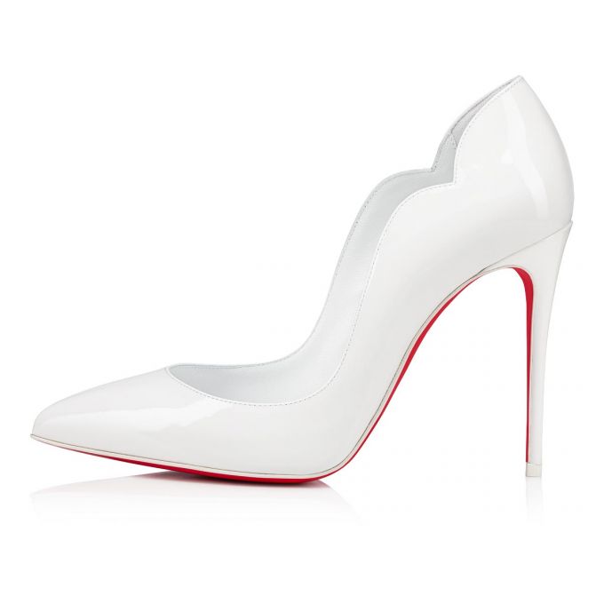 Christian Louboutin Hot Chick 100 Lak Pumps Pumps Dame Hvide | DK-79221