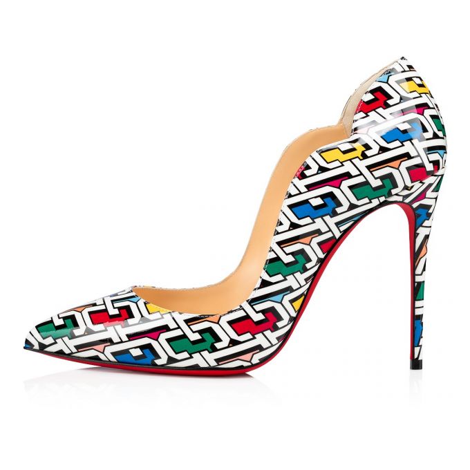 Christian Louboutin Hot Chick 100 Lak Pumps Pumps Dame Flerfarvede | DK-81101