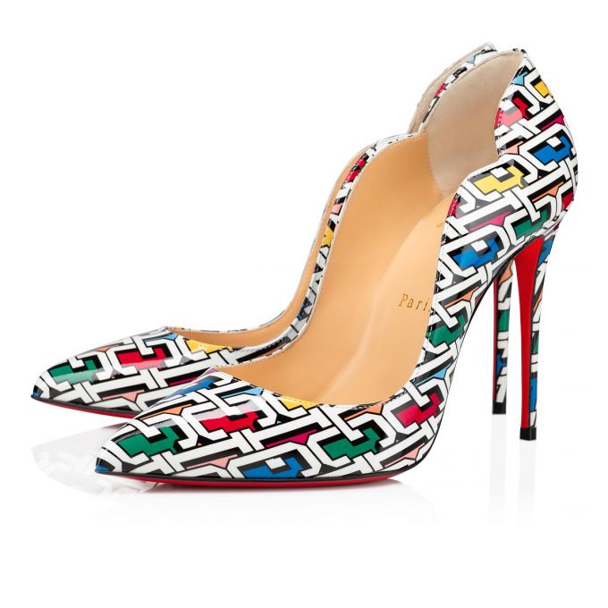 Christian Louboutin Hot Chick 100 Lak Pumps Pumps Dame Flerfarvede | DK-81101