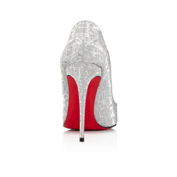 Christian Louboutin Hot Chick 100 Specchio/Laminato Pumps Pumps Dame Sølv | DK-75740