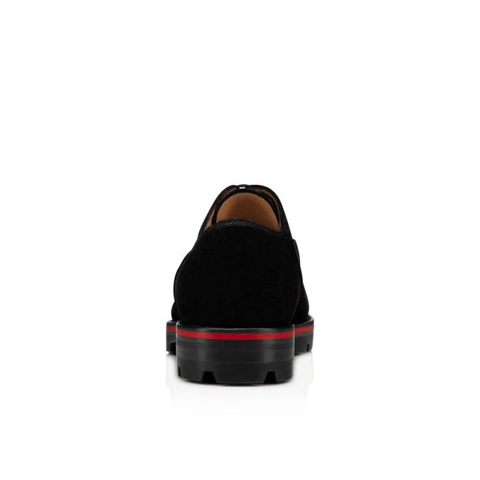 Christian Louboutin Hubertus 000 Veau Velours Oxford Oxford Sko Herre Sort | DK-81622