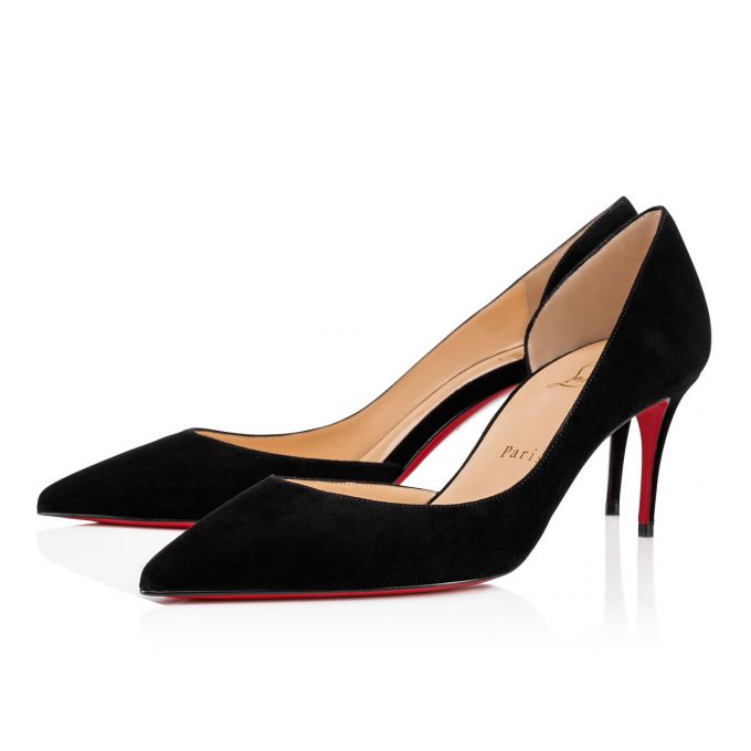 Christian Louboutin Iriza 070 70 Veau Velours Pumps Pumps Dame Sort | DK-62678