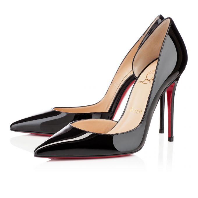 Christian Louboutin Iriza 100 100 Lak Pumps Pumps Dame Sort | DK-48304