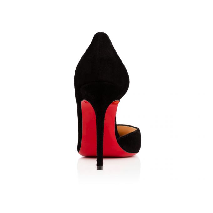 Christian Louboutin Iriza 100 100 Veau Velours Pumps Pumps Dame Sort | DK-13099