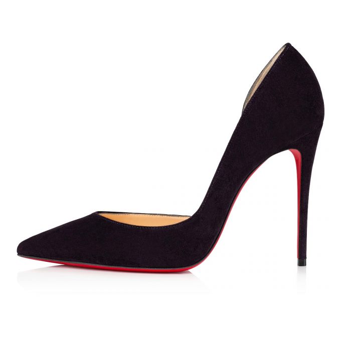 Christian Louboutin Iriza 100 100 Veau Velours Pumps Pumps Dame Blå | DK-18677