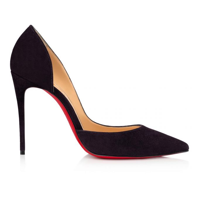 Christian Louboutin Iriza 100 100 Veau Velours Pumps Pumps Dame Blå | DK-18677