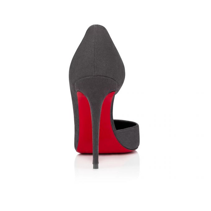 Christian Louboutin Iriza 100 Veau Velours Pumps Pumps Dame Grå | DK-82921