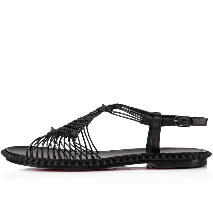 Christian Louboutin Janis In Spain Calf Sandals Sandaler Dame Sort | DK-48928