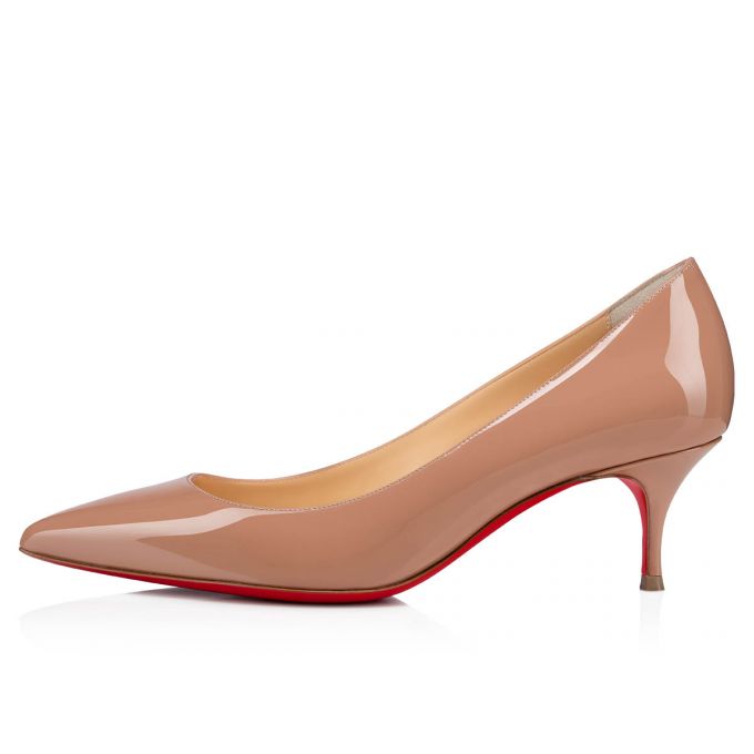 Christian Louboutin Kate 055 55 Lak Pumps Pumps Dame Beige | DK-88220