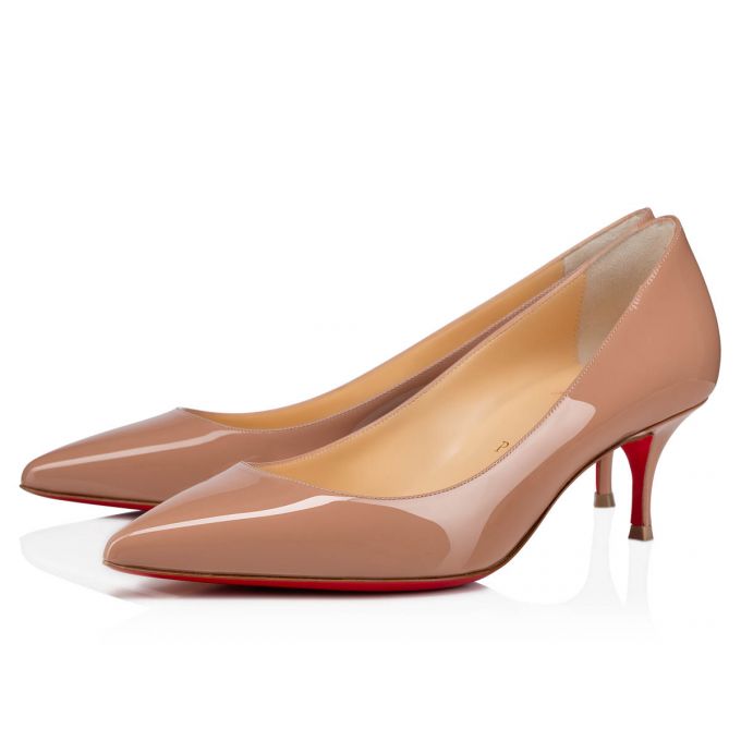 Christian Louboutin Kate 055 55 Lak Pumps Pumps Dame Beige | DK-88220