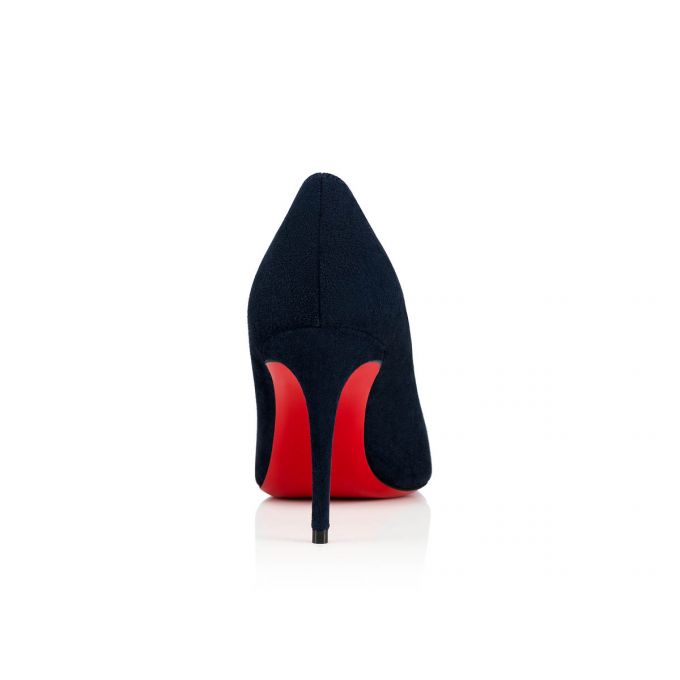 Christian Louboutin Kate 085 85 Marine Veau Velours Pumps Pumps Dame Mørkeblå | DK-09132