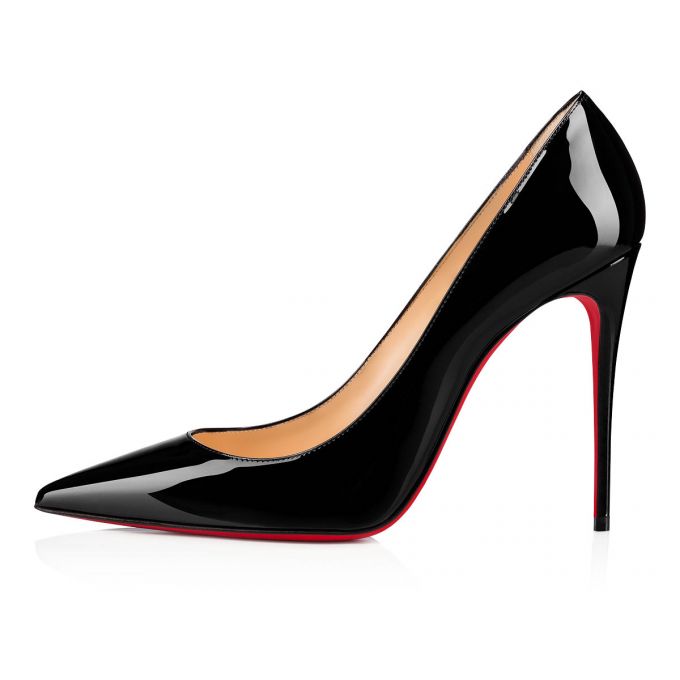 Christian Louboutin Kate 100 100 Lak Pumps Pumps Dame Sort | DK-53587