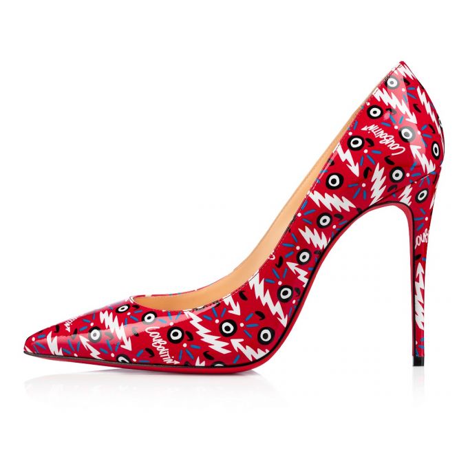 Christian Louboutin Kate 100 Lak Pumps Pumps Dame Rød | DK-32652